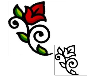 Flower Tattoo Plant Life tattoo | AAF-07288