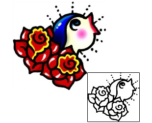Bird Tattoo Plant Life tattoo | AAF-07303