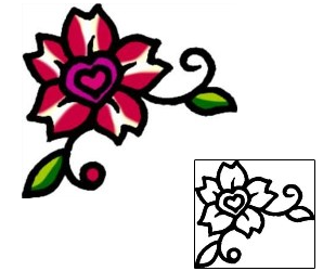 Flower Tattoo Specific Body Parts tattoo | AAF-07305