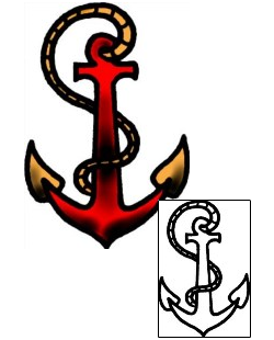 Anchor Tattoo Specific Body Parts tattoo | AAF-07357