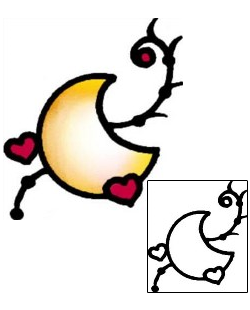 Moon Tattoo Astronomy tattoo | AAF-08014