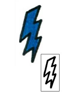 Picture of Blue Lightning Tattoo 