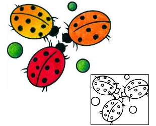 Ladybug Tattoo Insects tattoo | AAF-08525