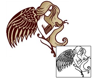 Angel Tattoo Religious & Spiritual tattoo | AAF-09518