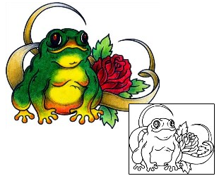 Frog Tattoo Plant Life tattoo | AAF-09621