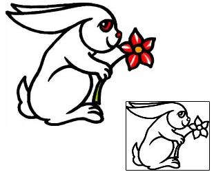 Rabbit Tattoo Animal tattoo | AAF-09807