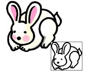 Rabbit Tattoo Animal tattoo | AAF-09897