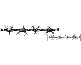 Barbed Wire Tattoo Specific Body Parts tattoo | AAF-10204