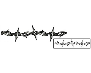 Barbed Wire Tattoo Specific Body Parts tattoo | AAF-10208