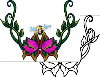 Flower Tattoo plant-life-flowers-tattoos-andrea-ale-aaf-10322