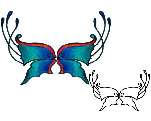 Butterfly Tattoo Specific Body Parts tattoo | AAF-10371