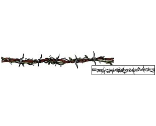 Barbed Wire Tattoo Specific Body Parts tattoo | AAF-10448