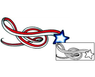 Patriotic Tattoo Astronomy tattoo | AAF-11048