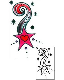 Shooting Star Tattoo Astronomy tattoo | AAF-11061