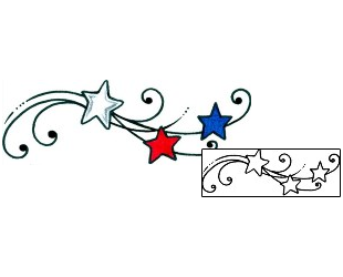 Patriotic Tattoo Astronomy tattoo | AAF-11158