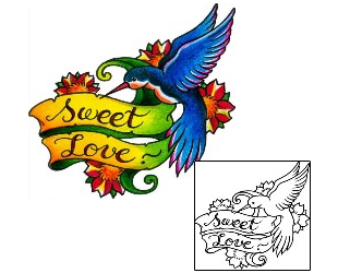 Picture of Sweet Love Hummingbird Tattoo