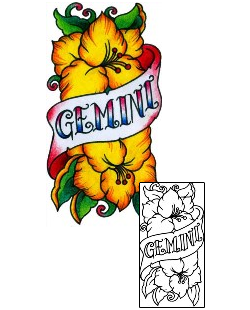 Gemini Tattoo Miscellaneous tattoo | AAF-11549