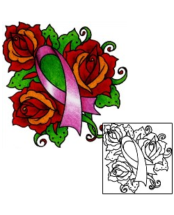 Ribbon Tattoo Plant Life tattoo | AAF-11582