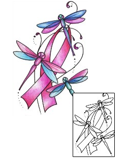 Breast Cancer Tattoo Insects tattoo | AAF-11610