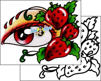 Eye Tattoo strawberry-tattoos-andrea-ale-aaf-12052