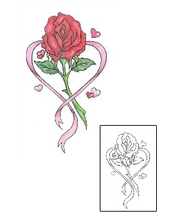 Ribbon Tattoo For Women tattoo | ABF-00063
