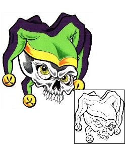 Joker - Jester Tattoo Horror tattoo | ABF-00104