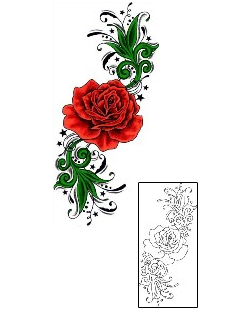 Rose Tattoo Plant Life tattoo | ABF-00121