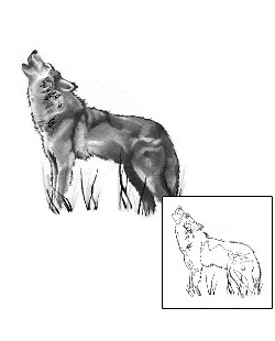 Wolf Tattoo Animal tattoo | ACF-00023