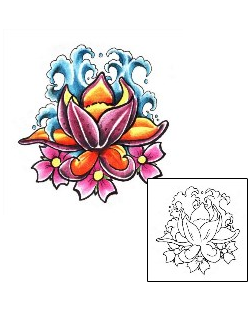Lotus Tattoo Plant Life tattoo | ACF-00036