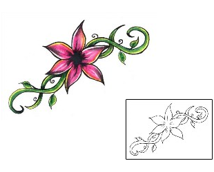 Flower Tattoo Plant Life tattoo | ACF-00061