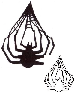 Spider Web Tattoo Insects tattoo | ACF-00148