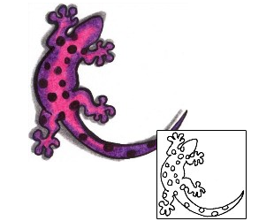 Gecko Tattoo Reptiles & Amphibians tattoo | ACF-00174