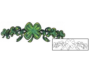 Clover Tattoo Specific Body Parts tattoo | ACF-00186