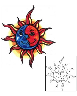 Sun Tattoo Miscellaneous tattoo | ACF-00271