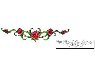 Rose Tattoo Plant Life tattoo | ACF-00444