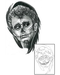 Day of the Dead Tattoo Ethnic tattoo | ACF-00466