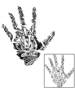 Hand Tattoo Specific Body Parts tattoo | ADF-00159