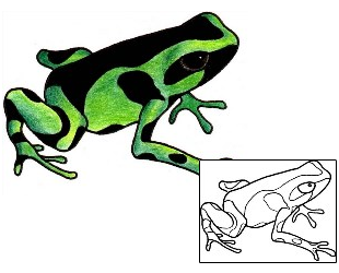 Frog Tattoo Reptiles & Amphibians tattoo | ADF-00189