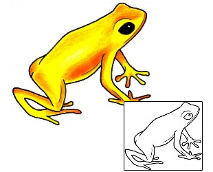 Frog Tattoo Reptiles & Amphibians tattoo | ADF-00223