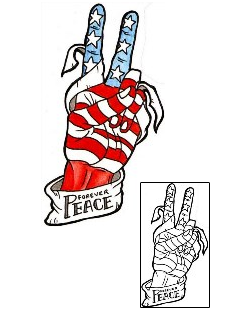 Hand Tattoo Forever Peace Tattoo