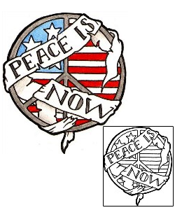 USA Tattoo Peace Is Now Tattoo