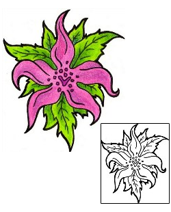 Lily Tattoo Plant Life tattoo | ADF-00274