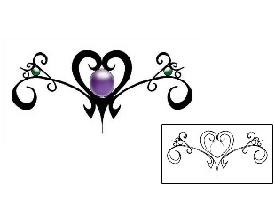 Heart Tattoo Specific Body Parts tattoo | AHF-00053