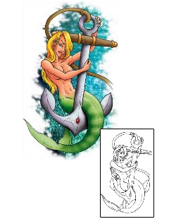 Mermaid Tattoo Mythology tattoo | AIF-00003