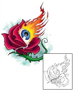 Fire – Flames Tattoo Plant Life tattoo | AIF-00012