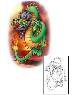 Dragon Tattoo Mythology tattoo | AIF-00030