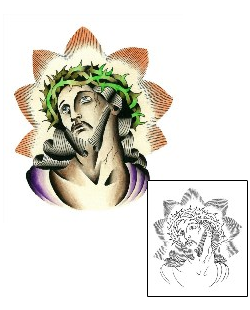 Crown of Thorns Tattoo Traditional Jesus Tattoo