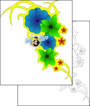Flower Tattoo plant-life-flowers-tattoos-anthony-westoll-alf-00014