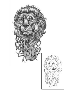 Lion Tattoo Animal tattoo | ANF-00042