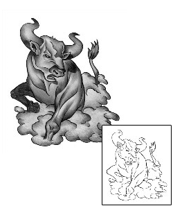 Zodiac Tattoo Taurus tattoo | ANF-00064